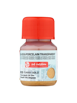 Royal Talens Glas & Porselein - 30 ml - Chique Goud 8020 - Transparant Royal Talens Glas & Porselein - 30 ml - Chique Goud 8020 - Transparant