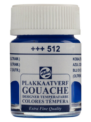 Talens Gouache Extra Fine Quality Fles 16 ml - Kobaltblauw (Ultramarijn) 512