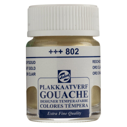Talens Gouache Extra Fine Quality Fles 16 ml - Lichtgoud 802 Talens Gouache Extra Fine Quality Fles 16 ml - Lichtgoud 802