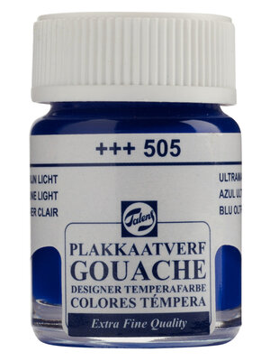Talens Gouache Extra Fine Quality Fles 16 ml - Ultramarijn Licht 505