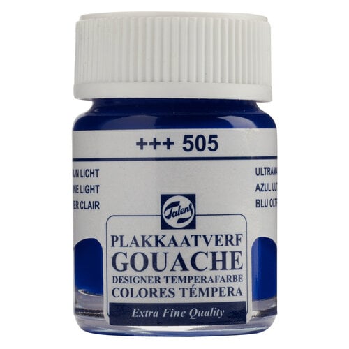 Talens Gouache Extra Fine Quality Fles 16 ml - Ultramarijn Licht 505 Talens Gouache Extra Fine Quality Fles 16 ml - Ultramarijn Licht 505