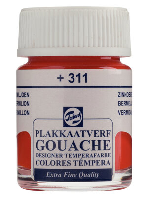 Talens Gouache Extra Fine Quality Fles 16 ml - Vermiljoen 311