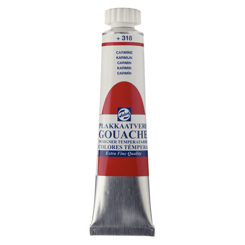 Talens Gouache Extra Fine Quality Tube 20 ml - Karmijn 318 Talens Gouache Extra Fine Quality Tube 20 ml - Karmijn 318