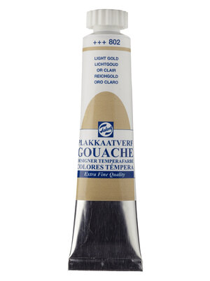 Talens Gouache Extra Fine Quality Tube 20 ml - Lichtgoud 802