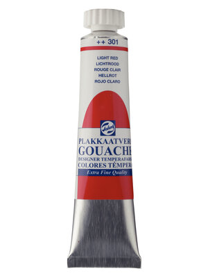 Talens Gouache Extra Fine Quality Tube 20 ml - Lichtrood 301