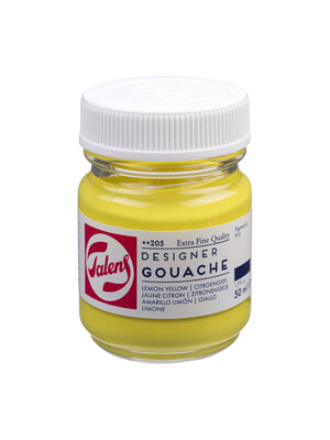 Talens Gouache Extra Fine Quality Fles 50 ml - Citroengeel (Primair) 205