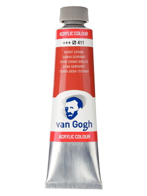 Van Gogh Acrylverf - 40 ml - Sienna Gebrand 411 Van Gogh Acrylverf - 40 ml - Sienna Gebrand 411