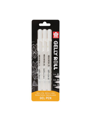 Sakura Blisterkaart Gelly Roll - 05/08/10 - Wit