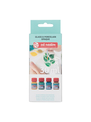 Royal Talens Talens Art Creation Glas & Porselein Dekkend Set 4 x 30 ml - Groen Goud