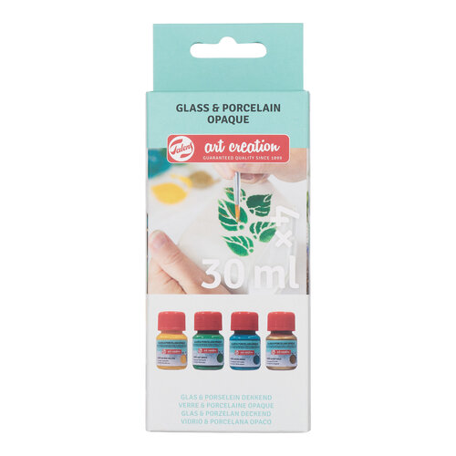 Royal Talens Talens Art Creation Glas & Porselein Dekkend Set 4 x 30 ml - Groen Goud