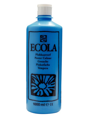 Plakkaatverf Fles 1000 ml - Lichtblauw 501