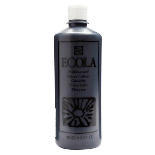 Plakkaatverf Fles 1000 ml - Zwart 700