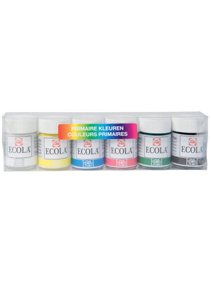Plakkaatverf Set Primaire Kleuren - 6 x 16 ml