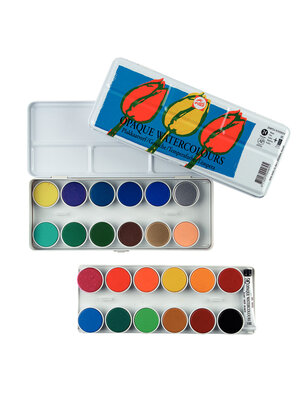 Talens Aquarelverf - set 30 kleuren - dekkend Talens Aquarelverf - set 30 kleuren - dekkend