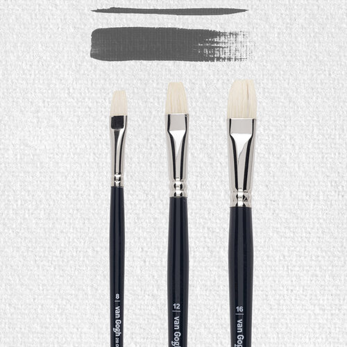 Van Gogh Penseel voor olie- en acrylverf, 3-delige set, serie 210 nr. 8-12-16 Van Gogh Penseel voor olie- en acrylverf, 3-delige set, serie 210 nr. 8-12-16