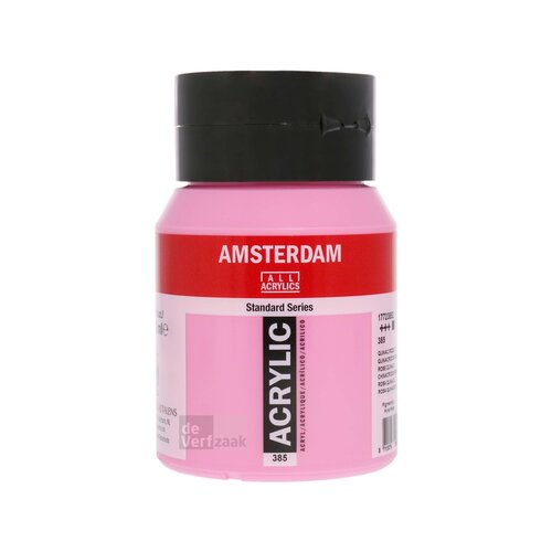 Royal Talens Amsterdam Acrylverf 500 ml - Quinacridone Roze Licht 385