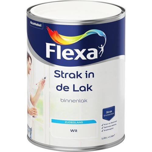 Flexa Strak in de Lak Binnenlak Zijdeglans - Wit Flexa Strak in de Lak Binnenlak Zijdeglans - Wit