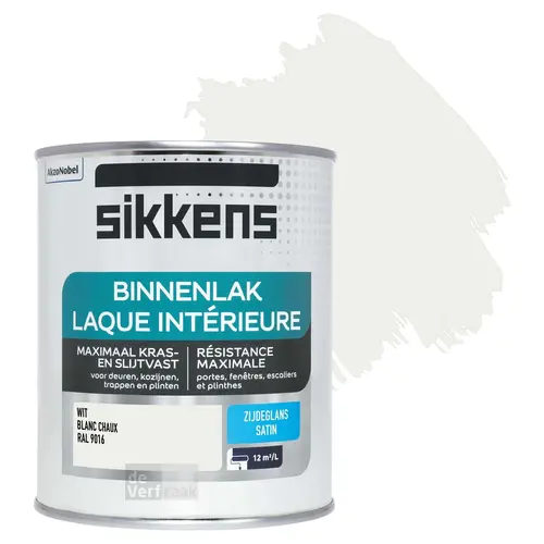 Sikkens Binnenlak Zijdeglans - RAL 9016 Sikkens Binnenlak Zijdeglans - RAL 9016
