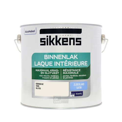 Sikkens Binnenlak Zijdeglans - RAL 9010 Sikkens Binnenlak Zijdeglans - RAL 9010