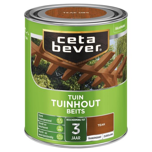 Cetabever Tuinhout Beits Transparant Zijdeglans - Teak Cetabever Tuinhout Beits Transparant Zijdeglans - Teak