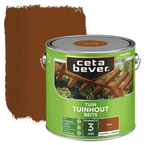 Cetabever Tuinhout Beits Transparant Zijdeglans - Teak Cetabever Tuinhout Beits Transparant Zijdeglans - Teak