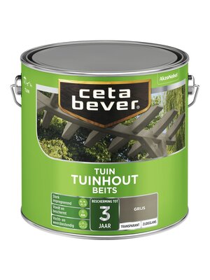 Cetabever Tuinhout Beits Transparant Zijdeglans - Grijs
