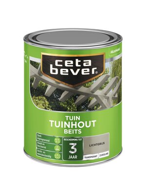 Cetabever Tuinhout Beits Transparant Zijdeglans - Lichtgrijs