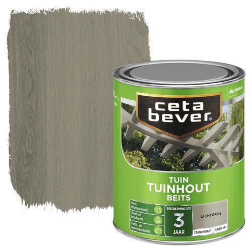 Cetabever Tuinhout Beits Transparant Zijdeglans - Lichtgrijs Cetabever Tuinhout Beits Transparant Zijdeglans - Lichtgrijs