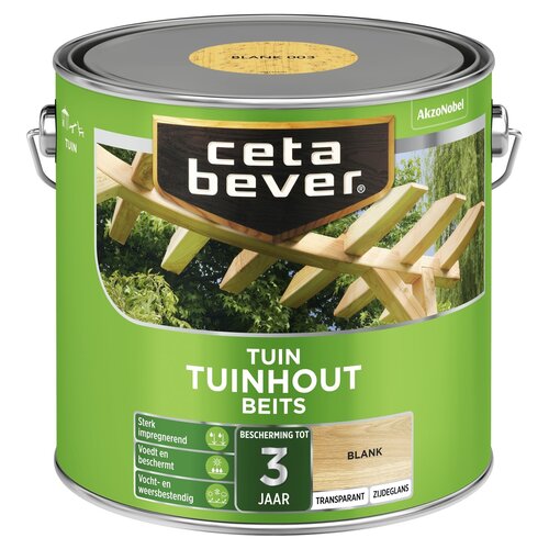 Cetabever Tuinhout Beits Transparant Zijdeglans - Blank Cetabever Tuinhout Beits Transparant Zijdeglans - Blank