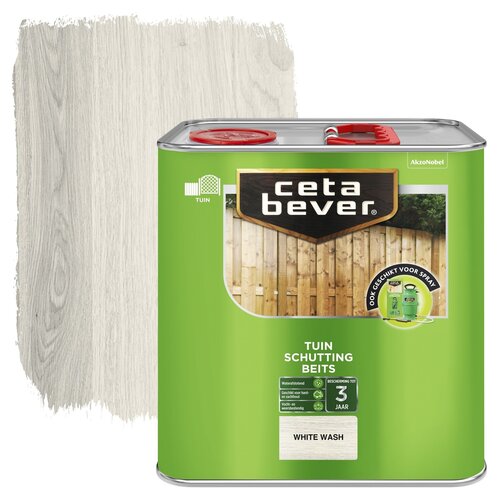 Cetabever Schuttingbeits Mat - White Wash - 2,5 liter Cetabever Schuttingbeits Mat - White Wash - 2,5 liter
