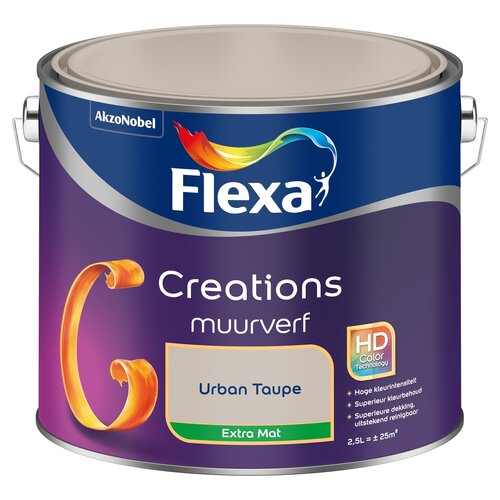 Flexa Creations Muurverf Extra Mat - Urban Taupe
