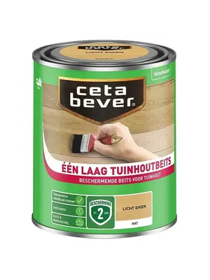 Cetabever Één laag Tuinhoutbeits - Licht Eiken