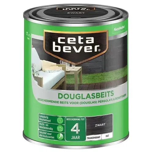 Cetabever Douglas Beits - Zwart Cetabever Douglas Beits - Zwart