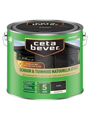 Cetabever Beits Schuur en Tuinhuis Natuurlijk Effect Mat - Zwart