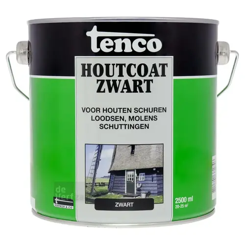 Tenco Houtcoat Zwart
