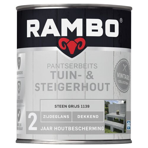 Rambo Tuin- & Steigerhout - Steen Grijs 1139