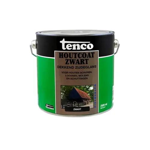 Tenco Houtcoat Zwart - Zijdeglans Waterbasis Tenco Houtcoat Zwart - Zijdeglans Waterbasis