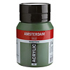 Royal Talens Amsterdam Acrylverf 500 ml - Olijfgroen Donker 622 Royal Talens Amsterdam Acrylverf 500 ml - Olijfgroen Donker 622