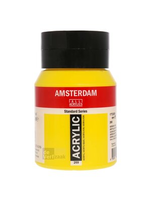 Royal Talens Amsterdam Acrylverf 500 ml - Azogeel Middel 269 Royal Talens Amsterdam Acrylverf 500 ml - Azogeel Middel 269