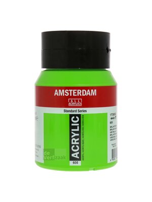 Royal Talens Amsterdam Acrylverf 500 ml - Briljantgroen 605 Royal Talens Amsterdam Acrylverf 500 ml - Briljantgroen 605