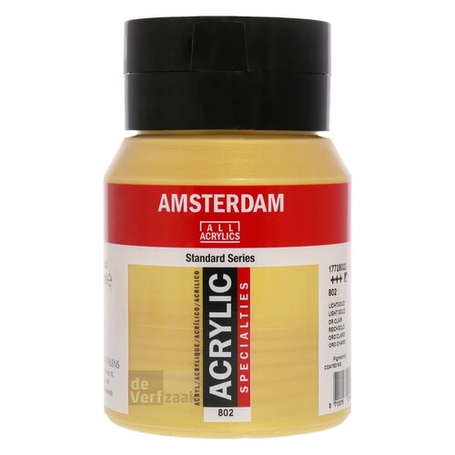 Royal Talens Amsterdam Acrylverf 500 ml - Lichtgoud 802 Royal Talens Amsterdam Acrylverf 500 ml - Lichtgoud 802