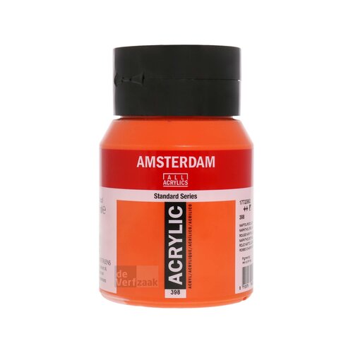Royal Talens Amsterdam Acrylverf 500 ml - Naftolrood Licht 398 Royal Talens Amsterdam Acrylverf 500 ml - Naftolrood Licht 398