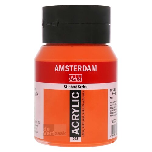 Royal Talens Amsterdam Acrylverf 500 ml - Naftolrood Licht 398 Royal Talens Amsterdam Acrylverf 500 ml - Naftolrood Licht 398