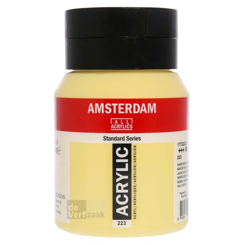 Royal Talens Amsterdam Acrylverf 500 ml - Napelsgeel Donker 223 Royal Talens Amsterdam Acrylverf 500 ml - Napelsgeel Donker 223