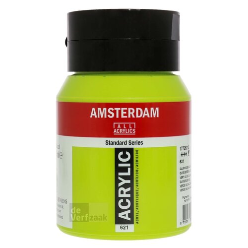 Royal Talens Amsterdam Acrylverf 500 ml - Olijfgroen Licht 621 Royal Talens Amsterdam Acrylverf 500 ml - Olijfgroen Licht 621