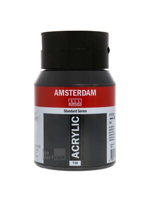Royal Talens Amsterdam Acrylverf 500 ml - Oxydzwart 735