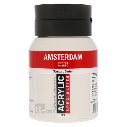 Royal Talens Amsterdam Acrylverf 500 ml - Parelviolet 821 Royal Talens Amsterdam Acrylverf 500 ml - Parelviolet 821