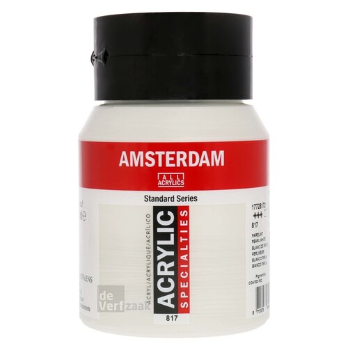 Royal Talens Amsterdam Acrylverf 500 ml - Parelwit 817 Royal Talens Amsterdam Acrylverf 500 ml - Parelwit 817
