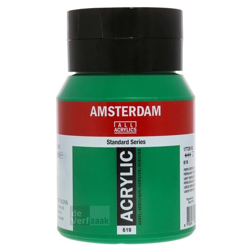 Royal Talens Amsterdam Acrylverf 500 ml - Permanentgroen Donker 619 Royal Talens Amsterdam Acrylverf 500 ml - Permanentgroen Donker 619