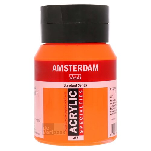 Royal Talens Amsterdam Acrylverf 500 ml - Reflexoranje 257 Royal Talens Amsterdam Acrylverf 500 ml - Reflexoranje 257